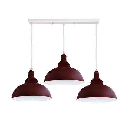 3 Way Adjustable Pendant Light Metal Retro Hanging Light ~4299
