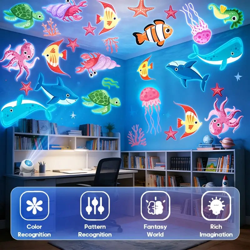 Dynamic Rotating LED Projector Light