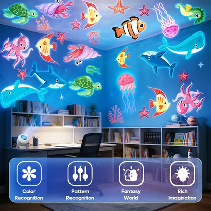 Dynamic Rotating LED Projector Light