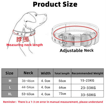 Durable Tactical Dog Collar Leash Sets